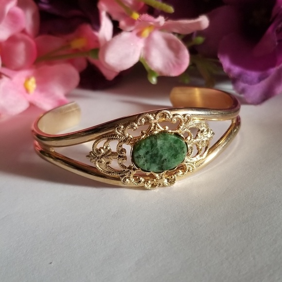 Exqusite Vintage Chrysocolla Cuff - Picture 1 of 8